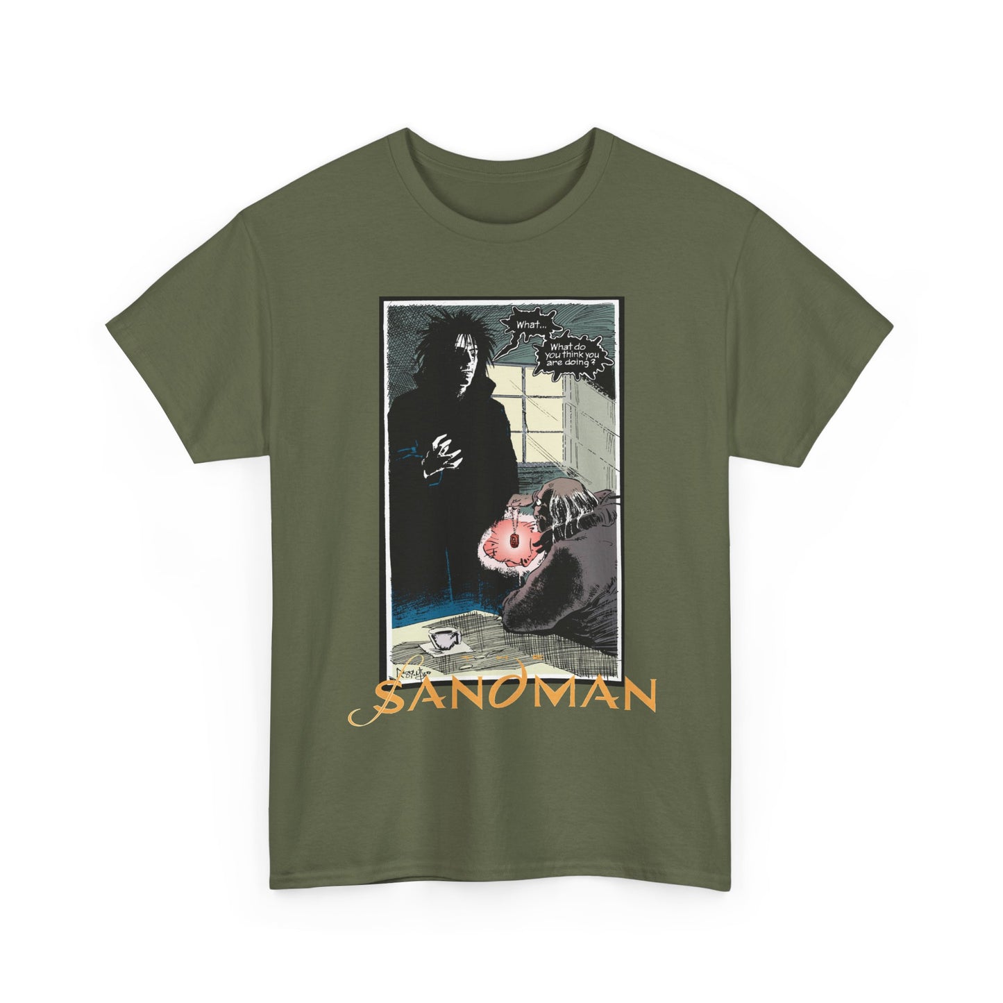 Sandman T-Shirt - Mike Dringenberg & Malcolm Jones III Art - What Do You Think You're Doing? - DC/Vertigo Comics