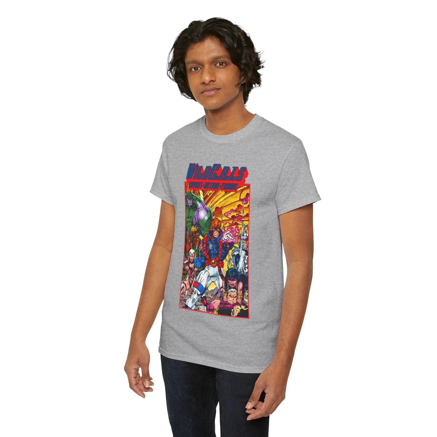 Wildcats T-Shirt - Jim Lee Art - WildC.A.T.s: Covert Action Teams - Spartan, Voice, Grifter, Zealot, Emp - Image/Wildstorm/DC Comics