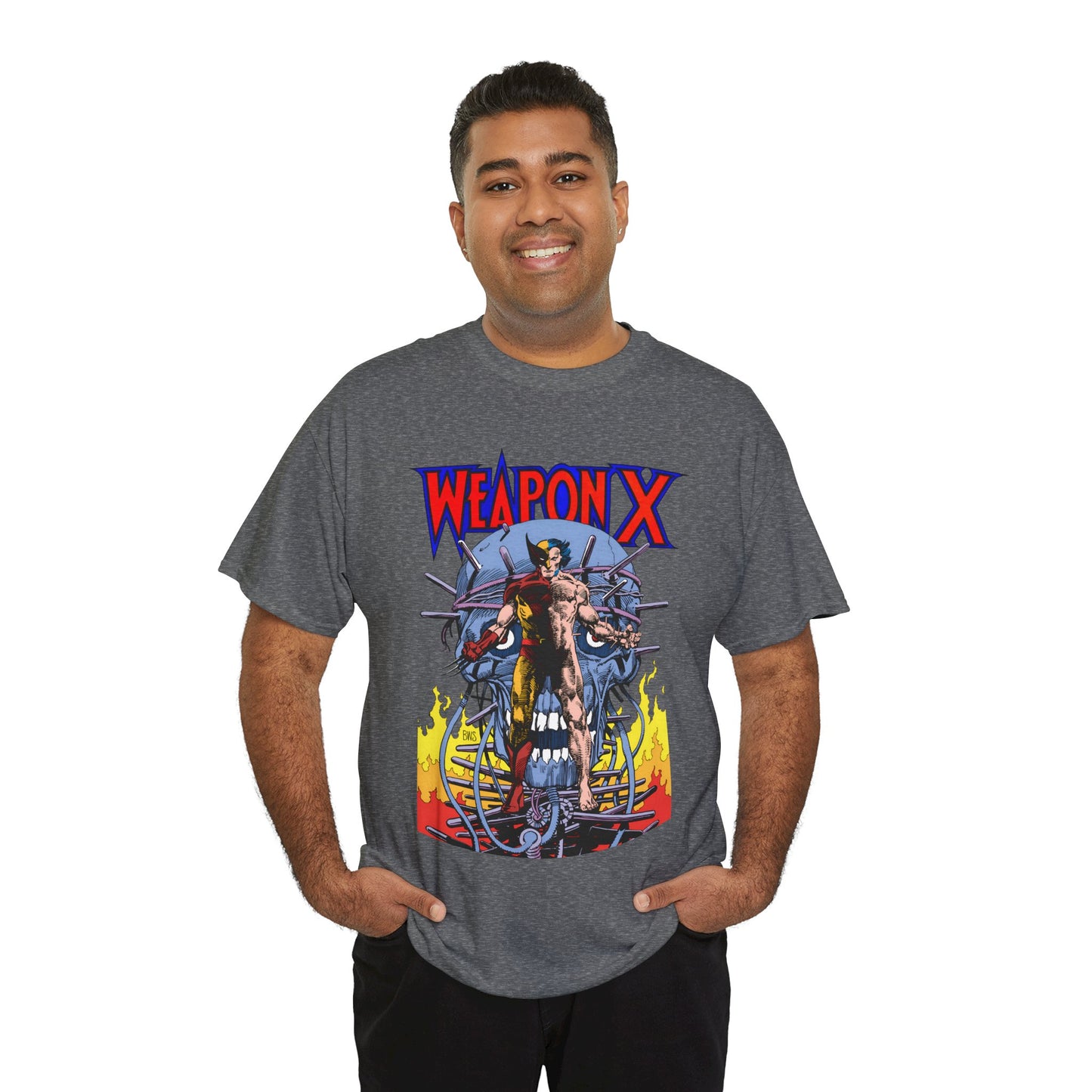 Weapon X T-Shirt - Barry Windsor-Smith Art - Wolverine Origin Story Before He Joined the X-Men - Logan, Mutant Leader - Marvel Comics
