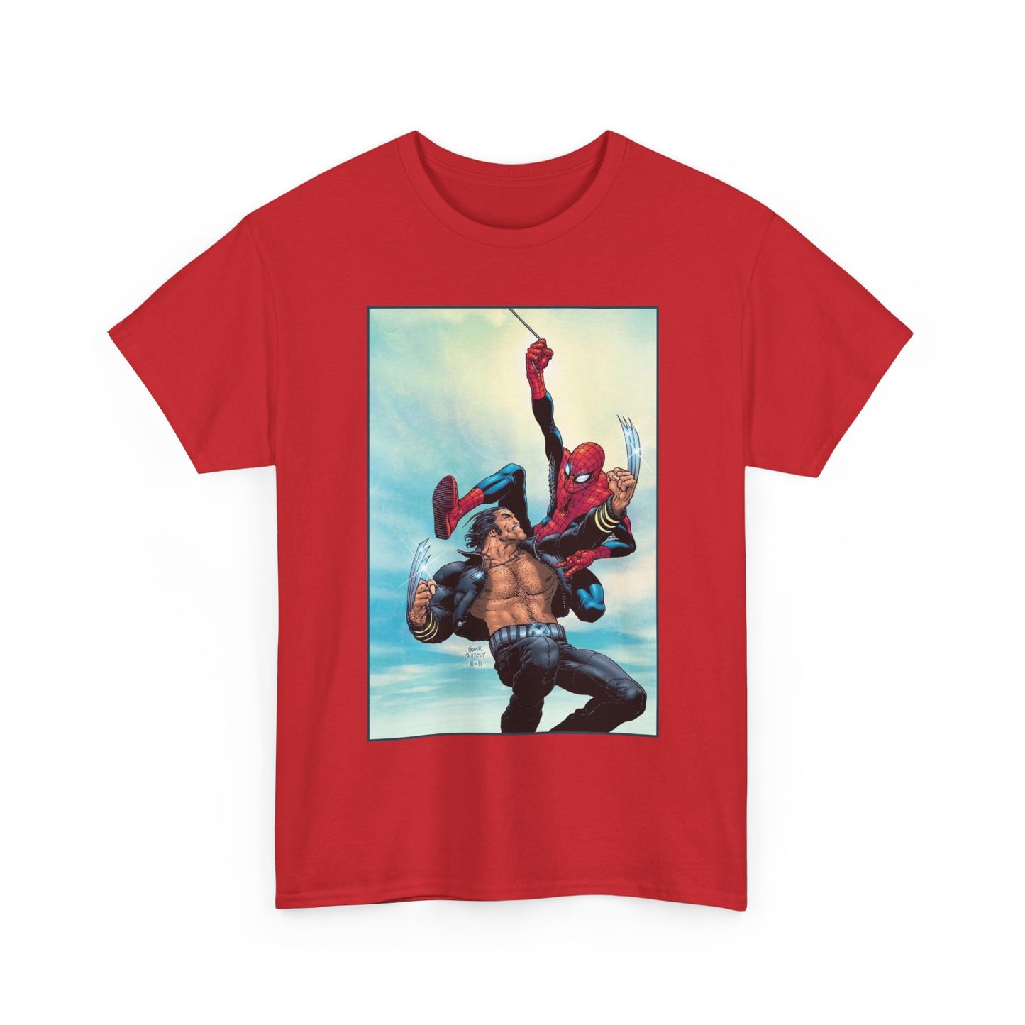Wolverine Vs Spider-Man T-Shirt - Frank Quitely Art - Marvel Comics
