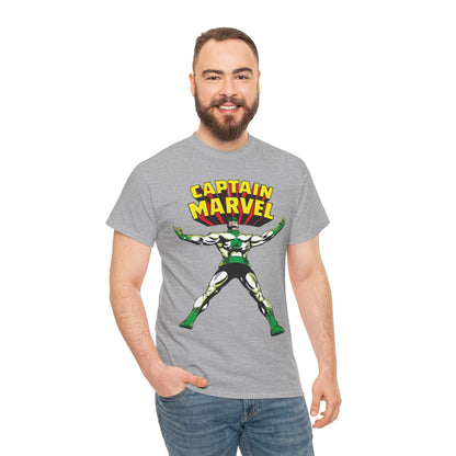 Captain Marvel T-Shirt - Gene Colan Art - #1 Cover Art, 1968 - Marvel Comics