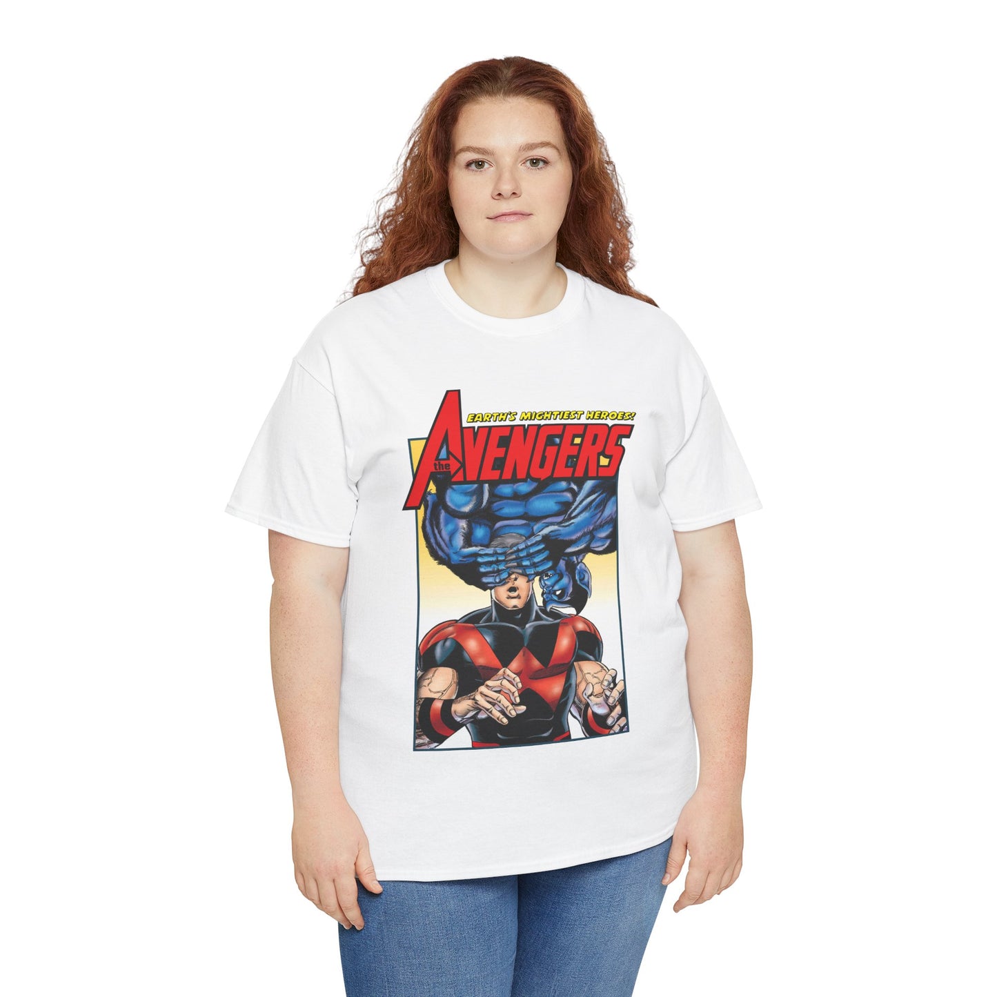 Avengers T-Shirt - George Perez Art - Wonder Man & Beast (Simon Williams & Hank McCoy) - Marvel Comics