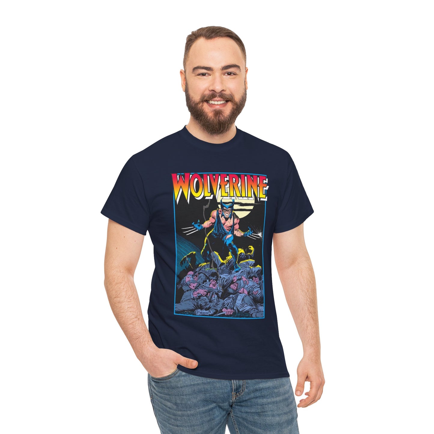 Wolverine T-Shirt - John Buscema Art - #1 Cover Art 1988 - Marvel Comics