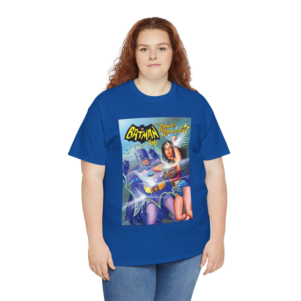 Batman '66 Meets Wonder Woman '77 T-Shirt - Alex Ross Art - DC Comics