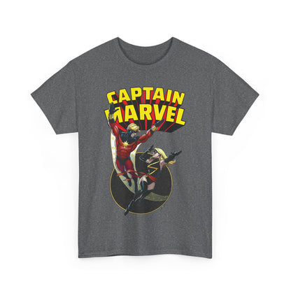 Captain Marvel T-Shirt - George Perez Art - Mar-Vell & Carol Danvers - Kree Empire - Marvel Comics