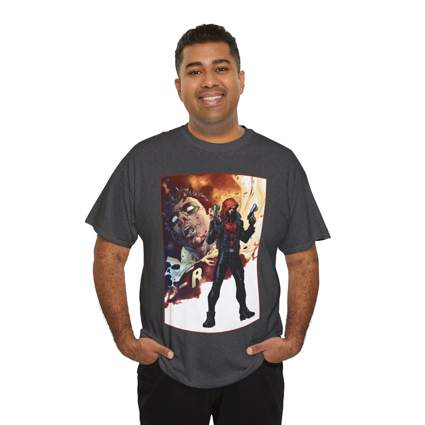Red Hood T-Shirt - Jim Lee Art - Jason Todd, Batman Sidekick - DC Comics