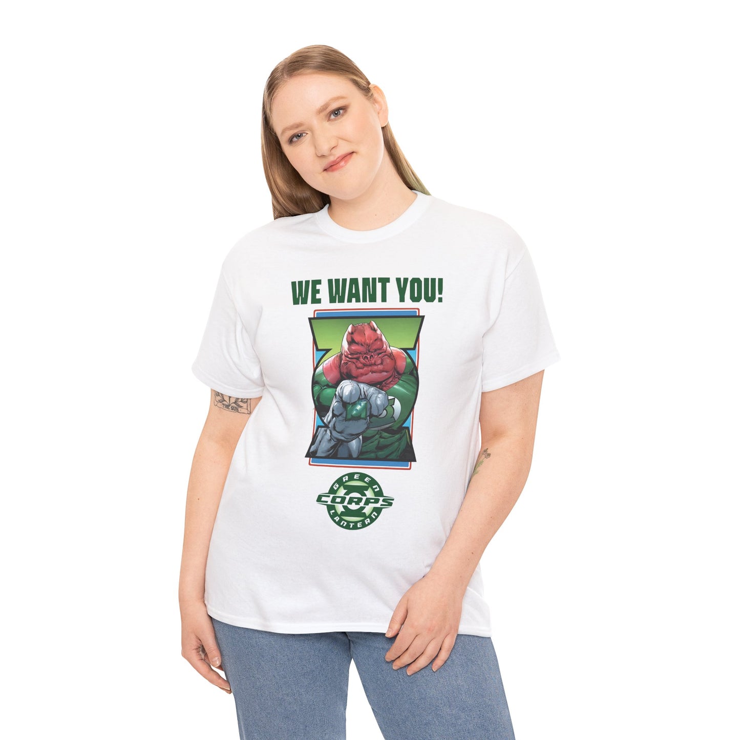 Kilowog T-Shirt - Green Lantern Corps Recruitment Poster - "We Want You!" - DC Comics