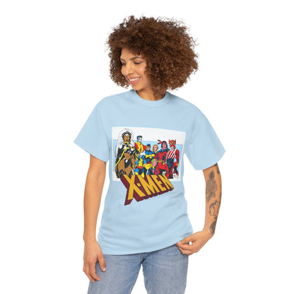 X-Men T-Shirt - Arthur Adams Art - Cyclops, Nightcrawler, Storm, Wolverine, Thunderbird, Sunfire, Banshee - Marvel Comics