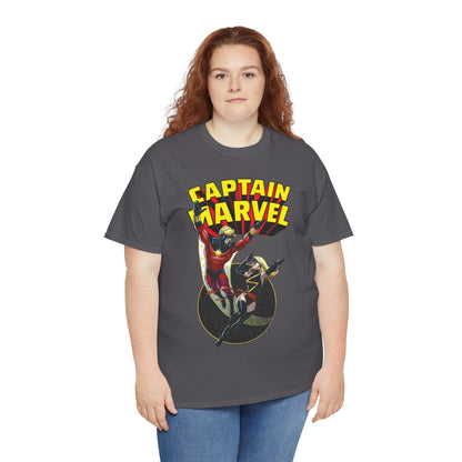 Captain Marvel T-Shirt - George Perez Art - Mar-Vell & Carol Danvers - Kree Empire - Marvel Comics