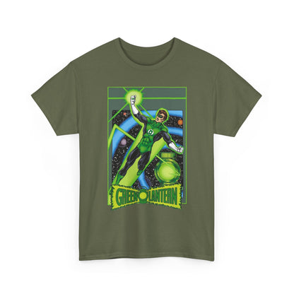 Green Lantern T-Shirt - George Perez JLA Postcard Art - DC Comics - Hal Jordan - Sector 2814 - Justice League Member