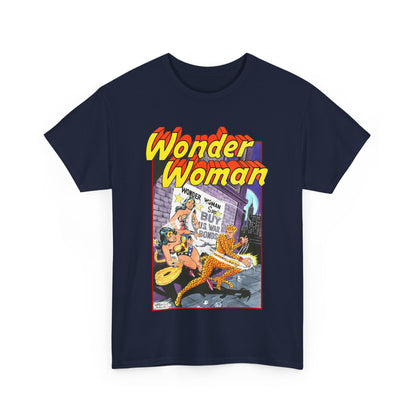 Wonder Woman T-Shirt - José Luis García-López Art - Vs The Cheetah - Classic Bronze Age Art - DC Comics