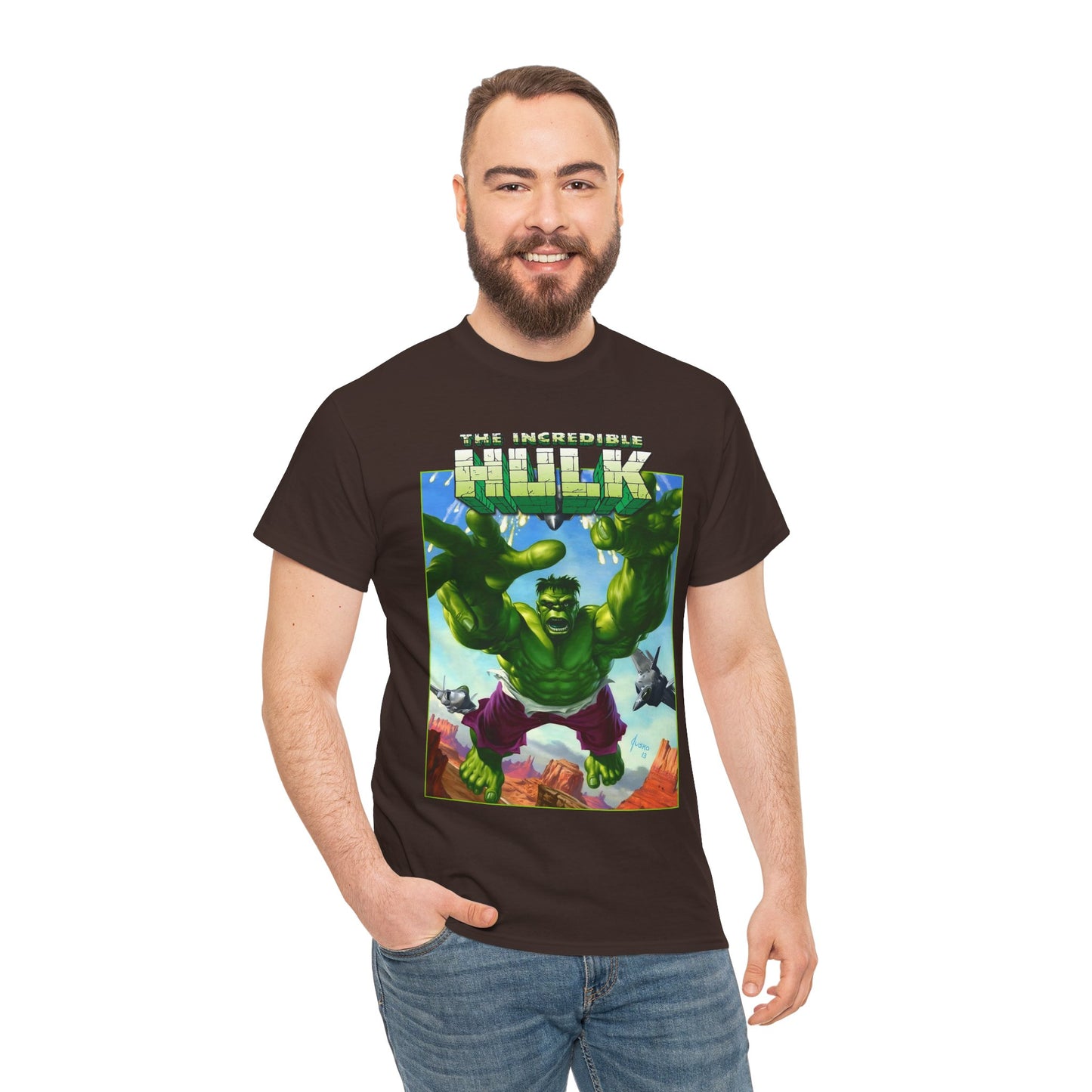 Incredible Hulk T-Shirt - Joe Jusko Art - Bruce Banner - Marvel Comics