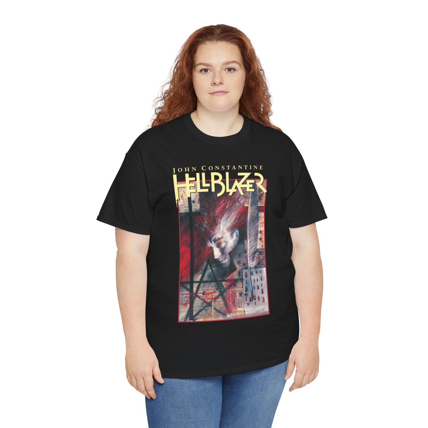 John Constantine Hellblazer T-Shirt - Dave McKean Art - DC Comics/Vertigo
