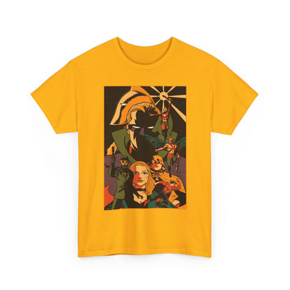 Justice Society T-Shirt - Michael Cho Art - New History of the DC Universe Cover - Black Canary, Starman, Hourman, Sandman - DC Comics