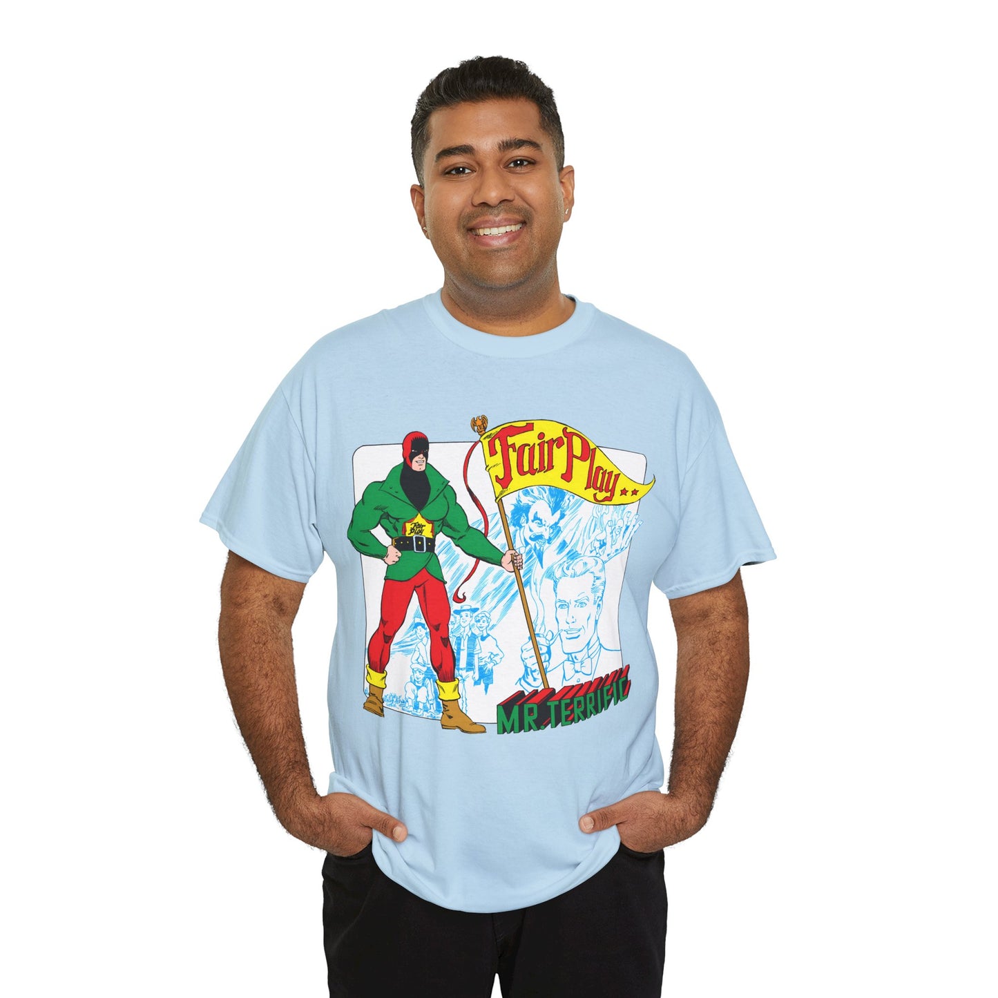 Mr Terrific T-Shirt - Stephen DeStefano Art - Who's Who in the DC Universe Entry - DC Comics