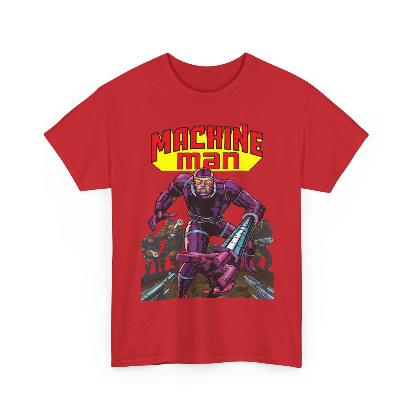 Machine Man T-Shirt - Jack Kirby Creation - Popular 1970s Hero - Marvel Comics