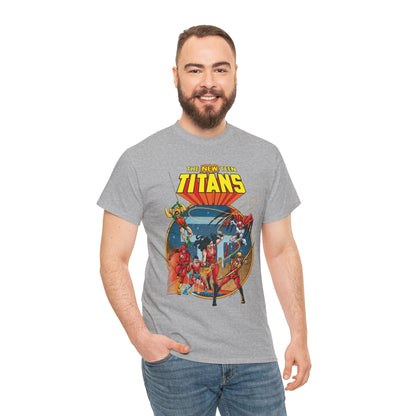 New Teen Titans T-Shirt - George Perez Art - Wonder Girl, Flash, Robin, Speedy, Aqualad, Hawk - DC Comics