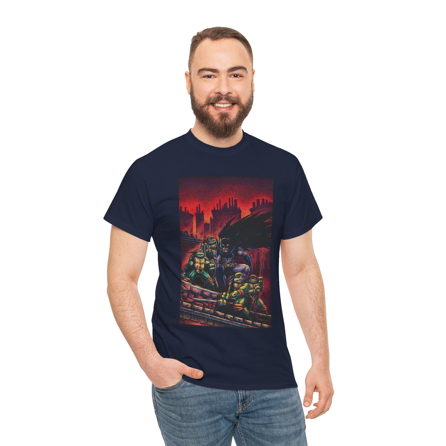 Batman & Teenage Mutant Ninja Turtles T-Shirt - Kevin Eastman Art - TNMT - DC Comics