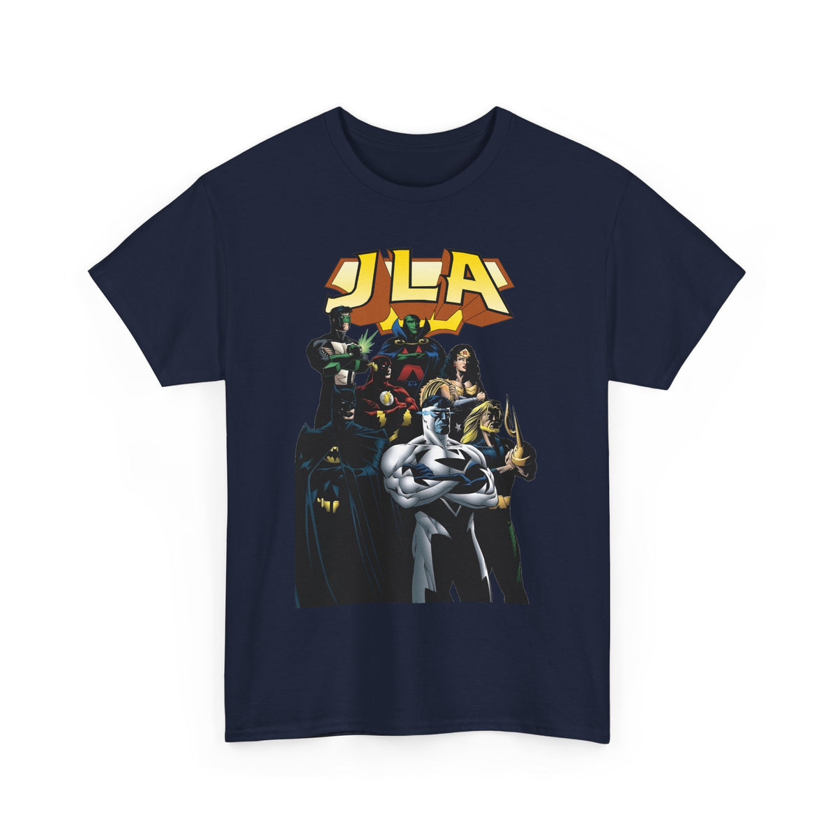 JLA T-Shirt - Howard Porter Art - Superman, Batman, Wonder Woman, Flash - DC Comics