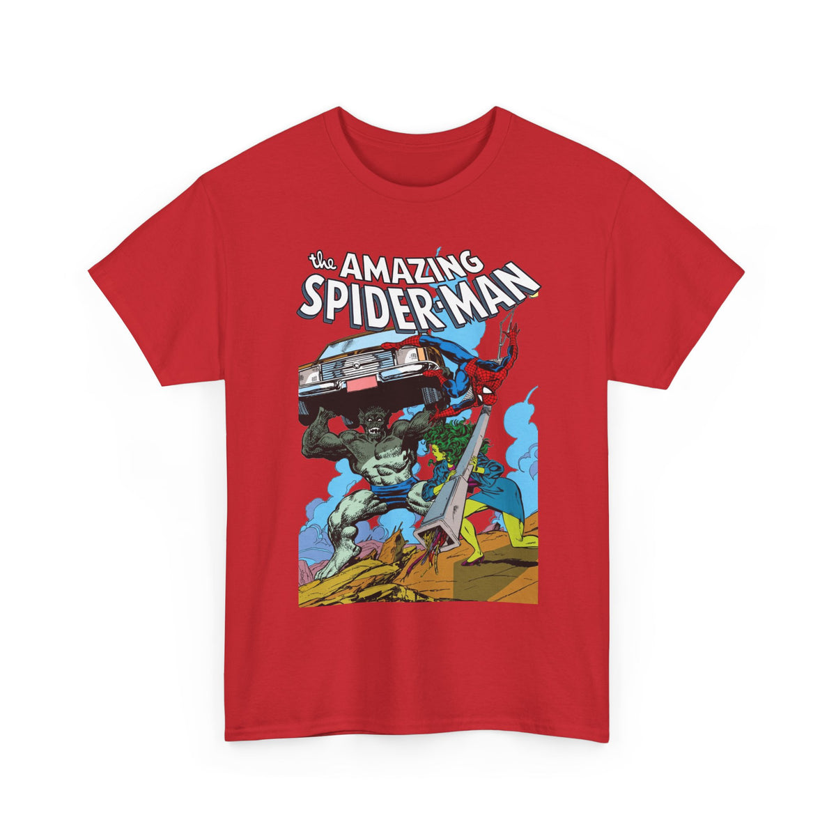 Amazing Spider-Man & She-Hulk T-Shirt - John Byrne Art - Marvel Comics