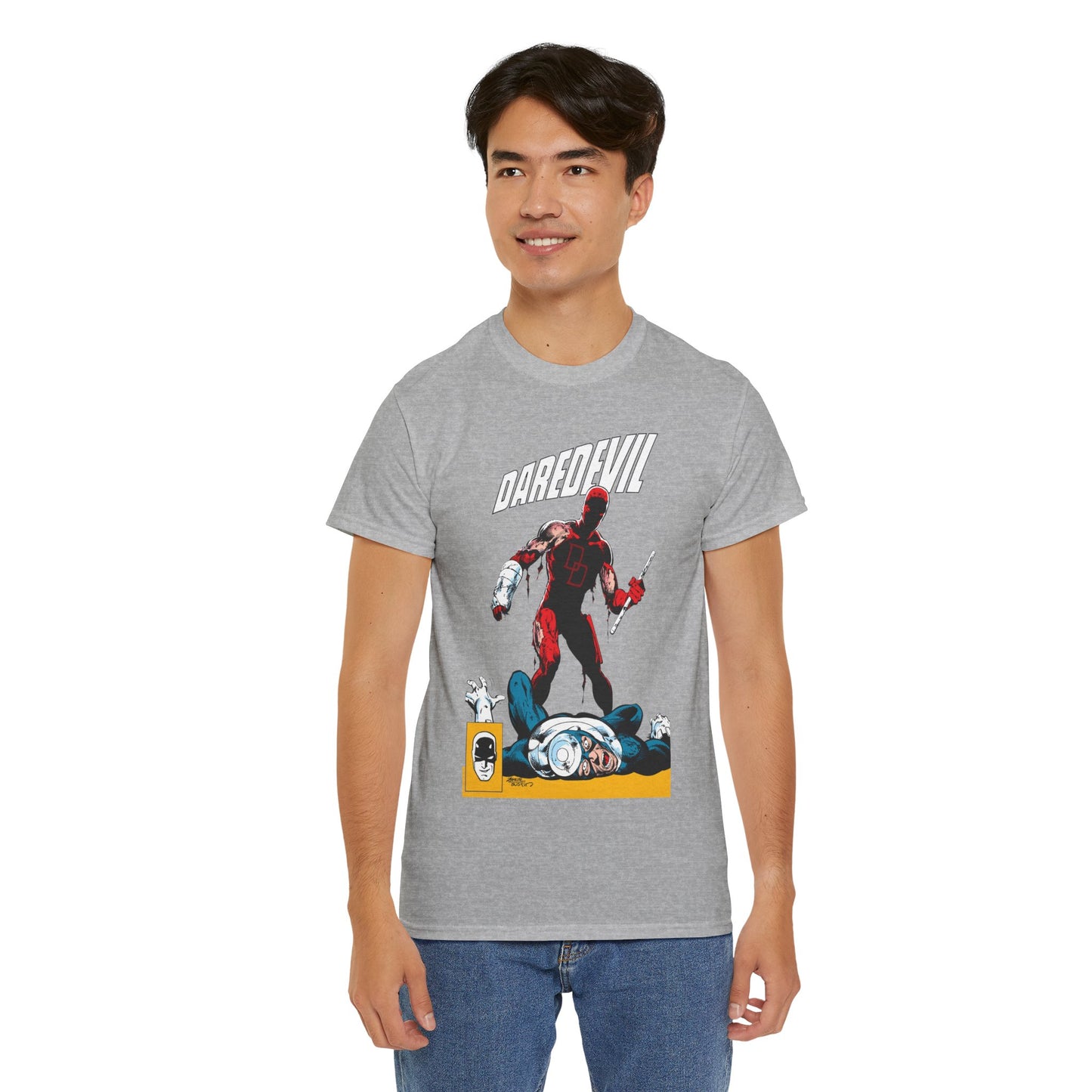 Daredevil T-Shirt - John Byrne Art - Marvel Comics - Bullseye - Matt Murdock, Man Without Fear