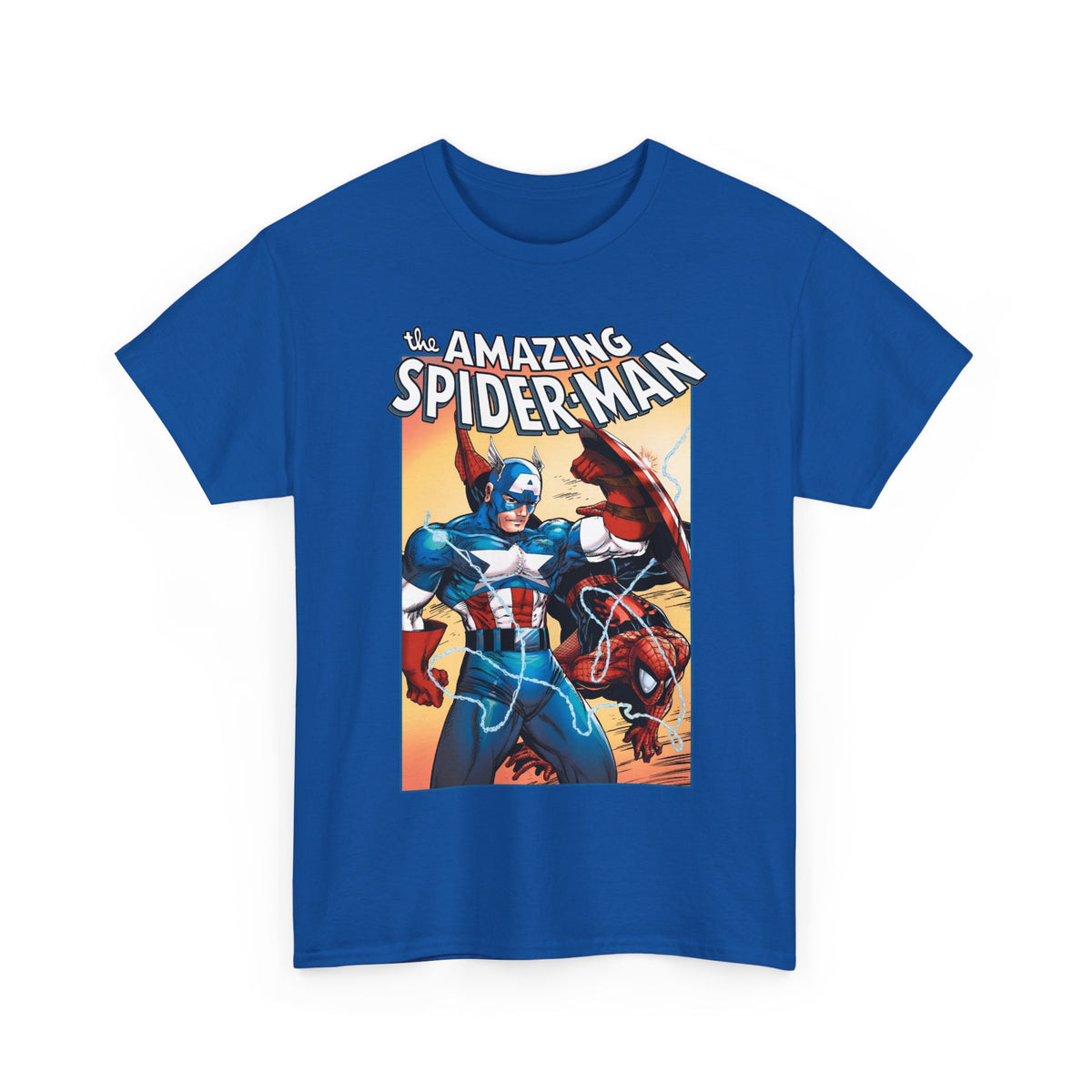 Amazing Spider-Man & Captain America T-Shirt - Todd McFarlane Art - Marvel Comics