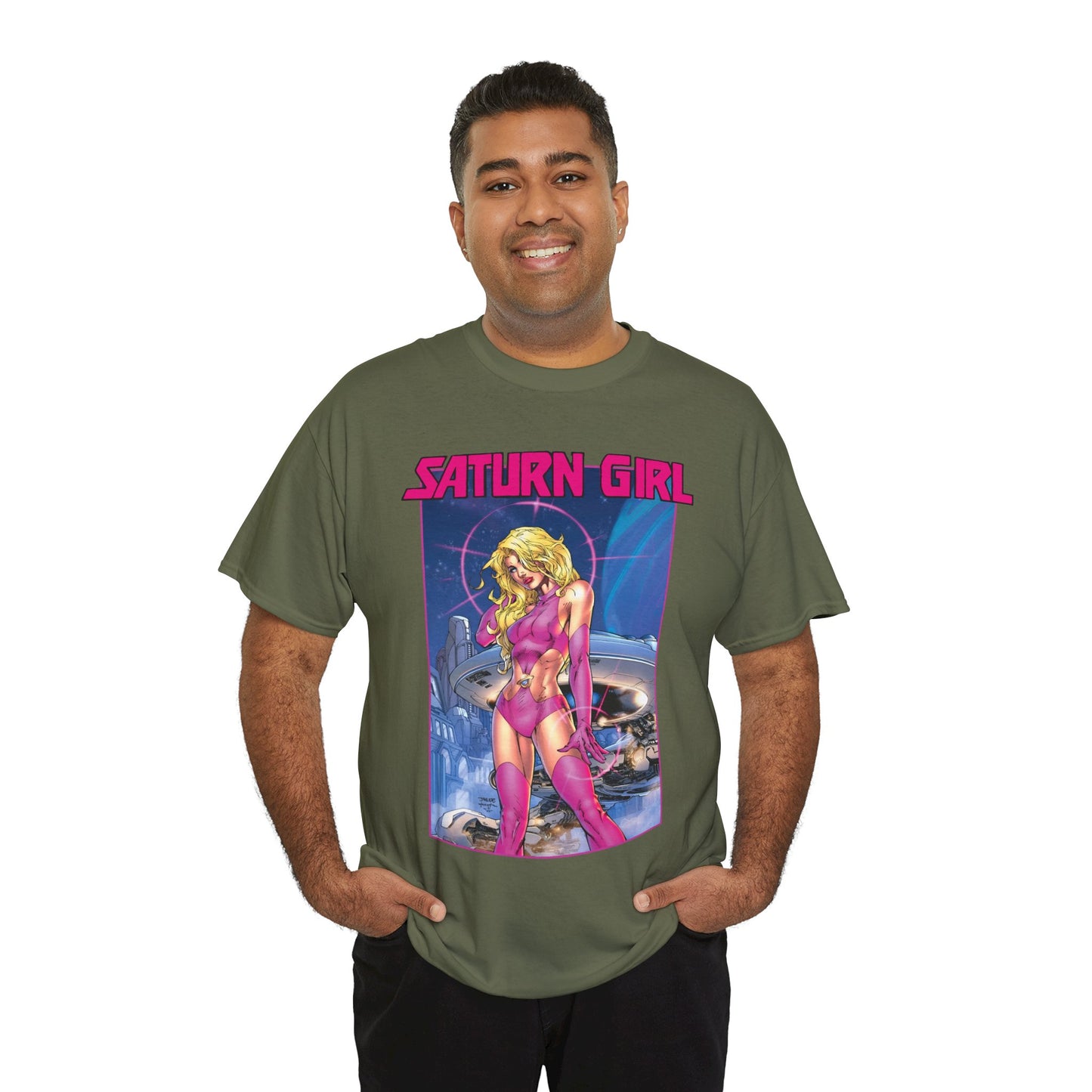 Saturn Girl T-Shirt - Jim Lee Art - Legion of Super-Heroes Founding Member - DC Comics