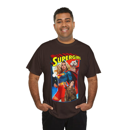 Supergirl & Krypto T-Shirt - Dan Mora Art - Upcoming 2026 Movie with Milly Alcock - DC Comics