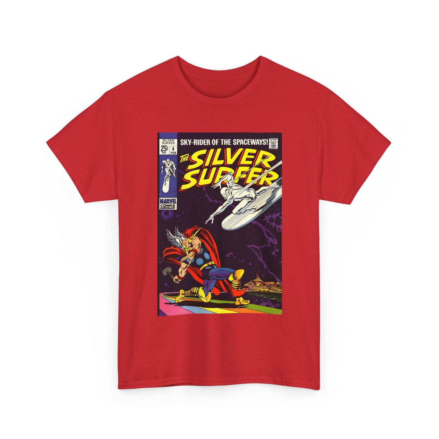 Silver Surfer #4 T-Shirt - Vs Thor - Marvel Comics