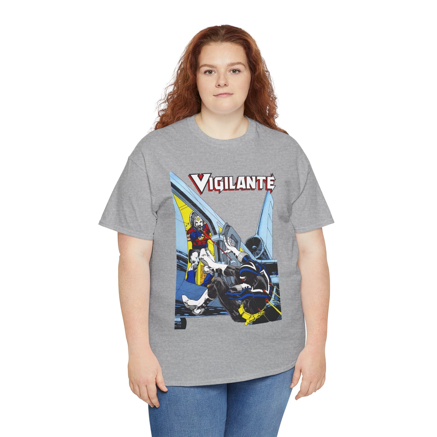 Vigilante Vs Peacemaker T-Shirt - Mike Grell Art - Adrian Chase - DC Comics