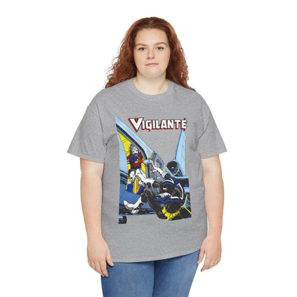 Vigilante Vs Peacemaker T-Shirt - Mike Grell Art - Adrian Chase - DC Comics