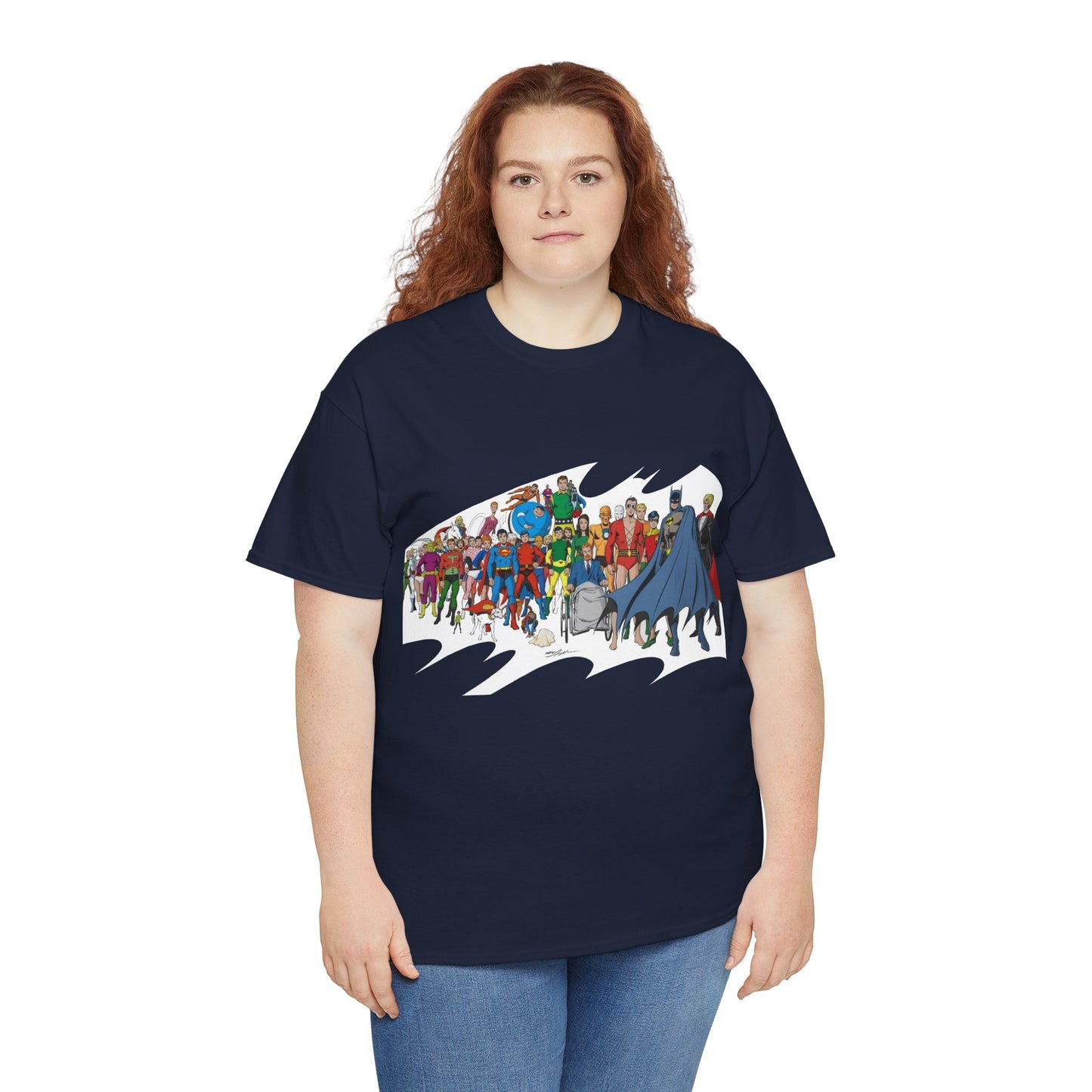 Batman T-Shirt - Neal Adams Art - Plastic Man, Sargon, Robin, Doom Patrol, Superboy, Legion of Super-Heroes - 100-Page Giant Cover Art - DC Comics