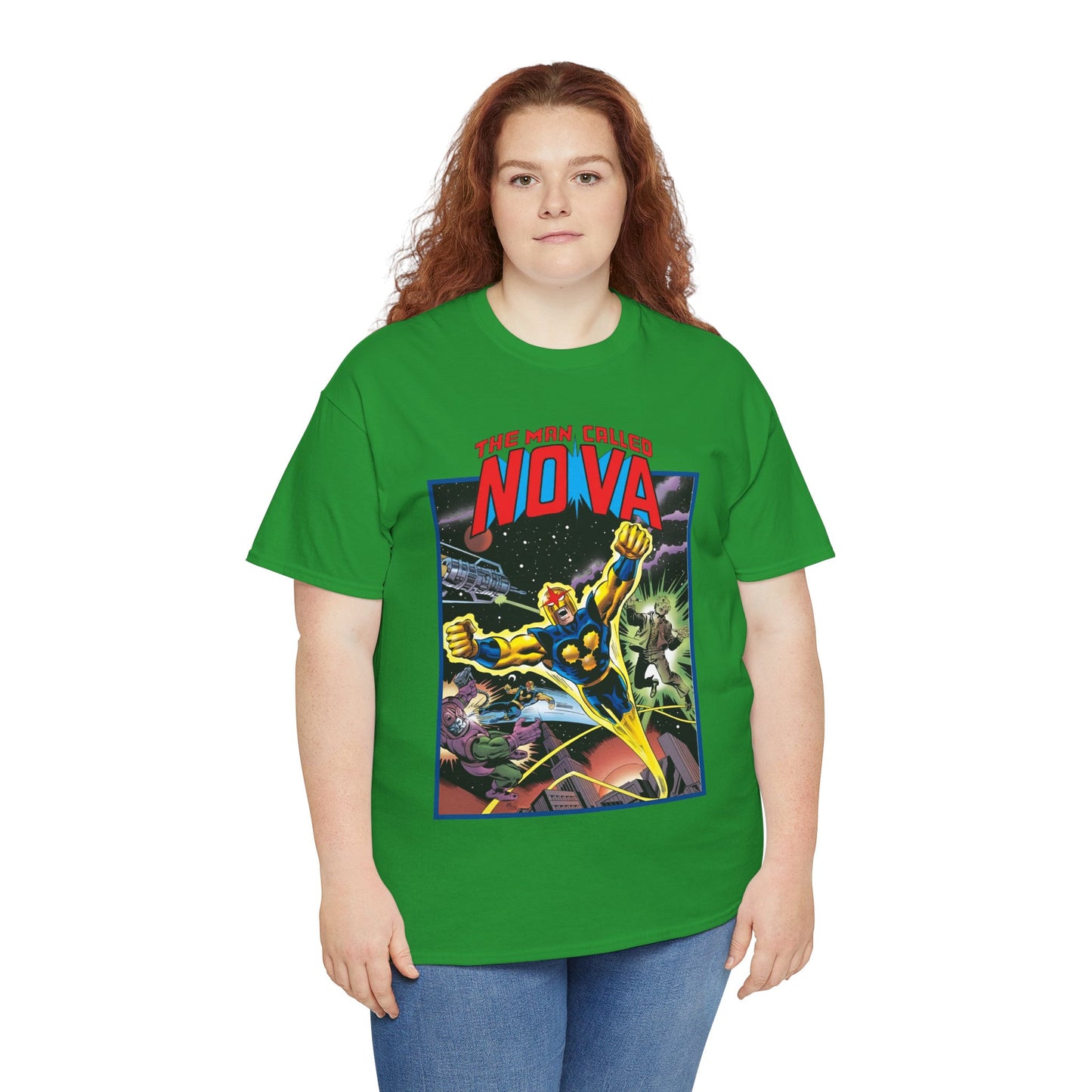 The Man Called Nova T-Shirt - Marvel Comics - Richard Rider - 1970s Comic Series Art - Cosmic Superhero