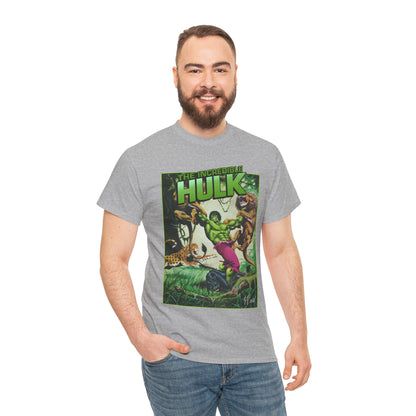 Incredible Hulk T-Shirt - Joe Jusko Art - Hulk Fighting Lions and Tigers - Marvel Comics