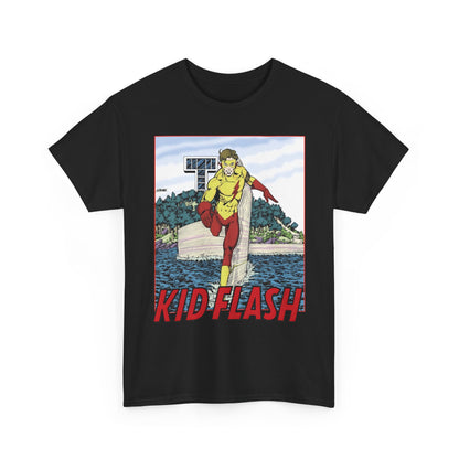 Kid Flash T-Shirt - George Perez Art - Wally West - New Teen Titans Member - Titans Tower - Future Flash - DC Comics