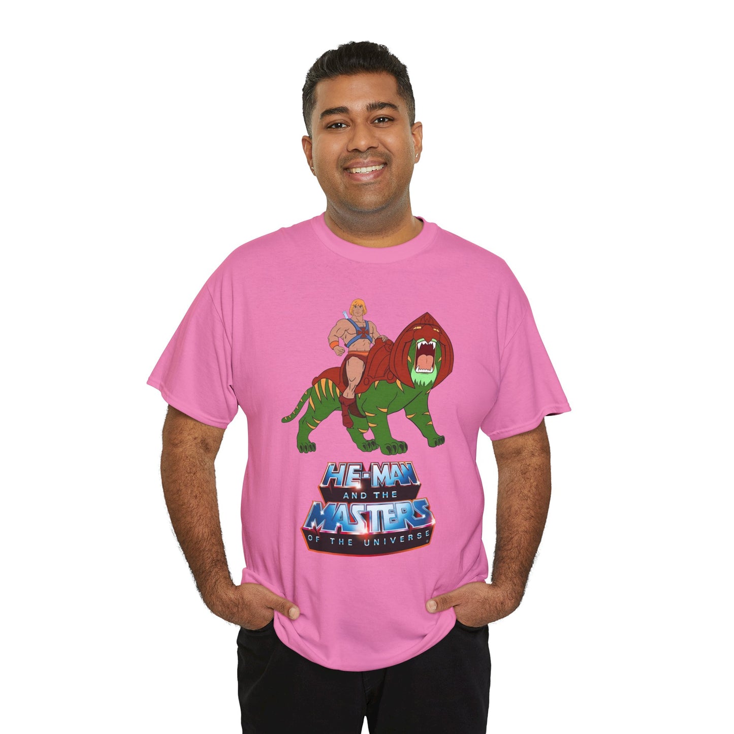 He-Man & Battle Cat T-Shirt - Filmation Art - Masters of the Universe, MOTU - Exciting New 2026 Movie - Nicholas Galitzine