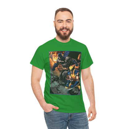 Batman & Wolverine T-Shirt - Jim Lee Art - DC Comics, Marvel Comics
