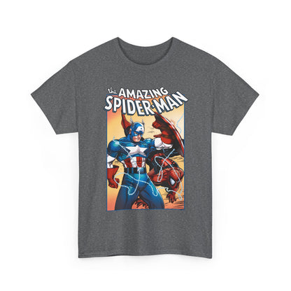 Amazing Spider-Man & Captain America T-Shirt - Todd McFarlane Art - Marvel Comics