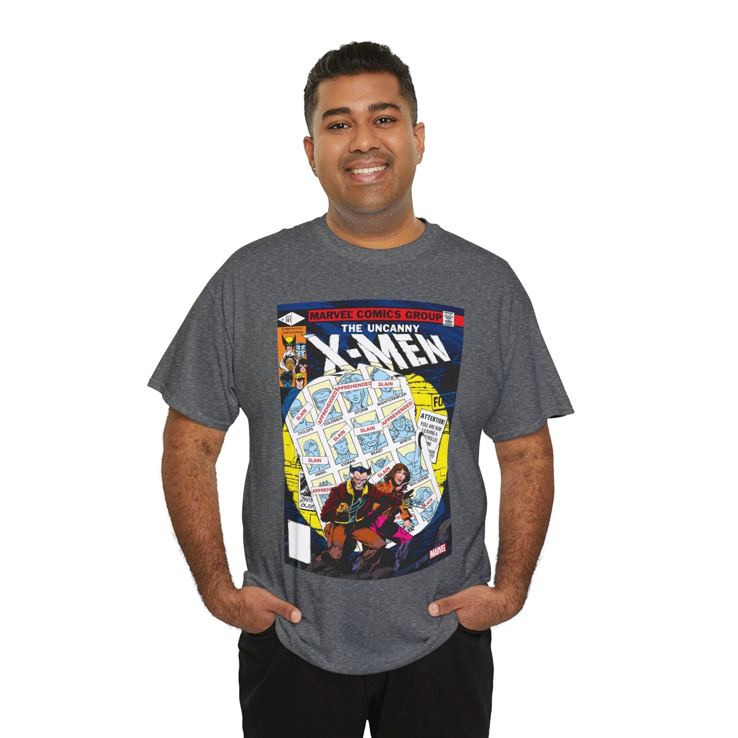 Uncanny X-Men #141 T-Shirt - John Byrne Art - Wolverine, Kitty Pryde - Days of Futures Past - Marvel Comics