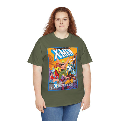 Uncanny X-Men T-Shirt - Jim Lee Art - Wolverine, Cyclops, Jean Grey, Cable, Iceman, Havok, Jubilee - X-Tinction Agenda - Marvel Comics