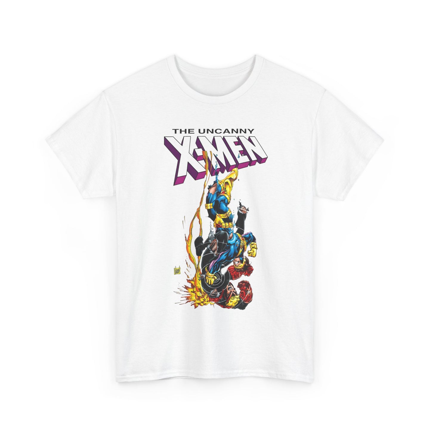 Cyclops Vs Havok T-Shirt - Adam Kubert Art - Uncanny X-Men - Marvel Comics