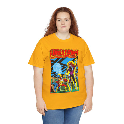 Fury of Firestorm T-Shirt - Pat Broderick Art - Vs Plastique - #7 Cover Art - DC Comics