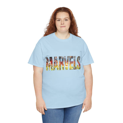 Marvels T-Shirt - Alex Ross Art from the popular Kurt Busiek Story - Spider-Man, Fantastic Four, X-Men, Hulk, Captain America, Thor, Iron Man - Marvel Comics