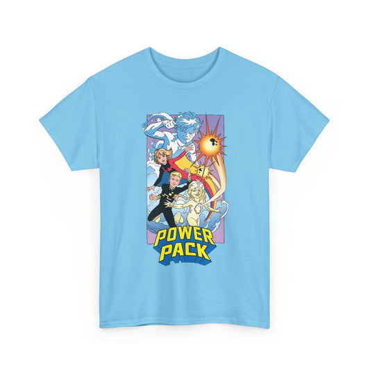 Power Pack T-Shirt - June Brigman Art - Popular 1980s Marvel Comics Series