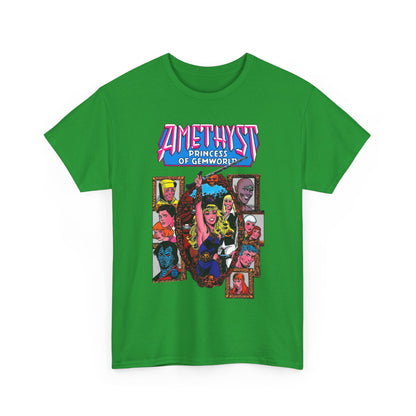 Amethyst Princess of Gemworld T-Shirt - Ernie Colon Art - Sardonyx, Dark Opal, Granch, Citrina - DC Comics
