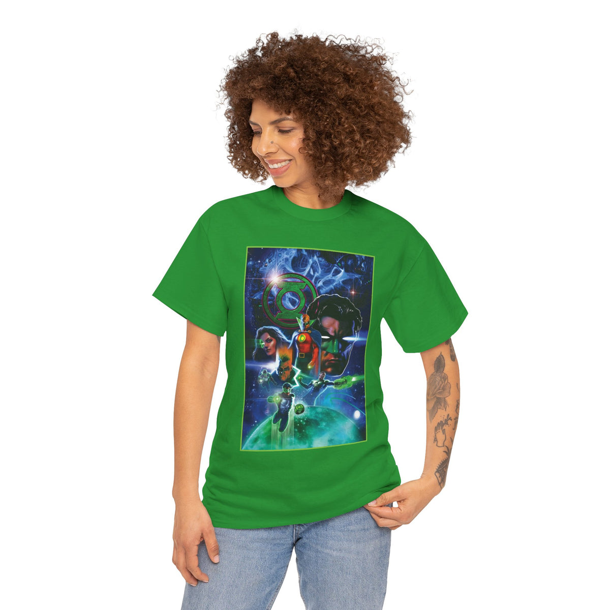 Green Lantern T-Shirt - Liam Sharp Art - Alan Scott, Hal Jordan, Kyle Rayner - DC Comics