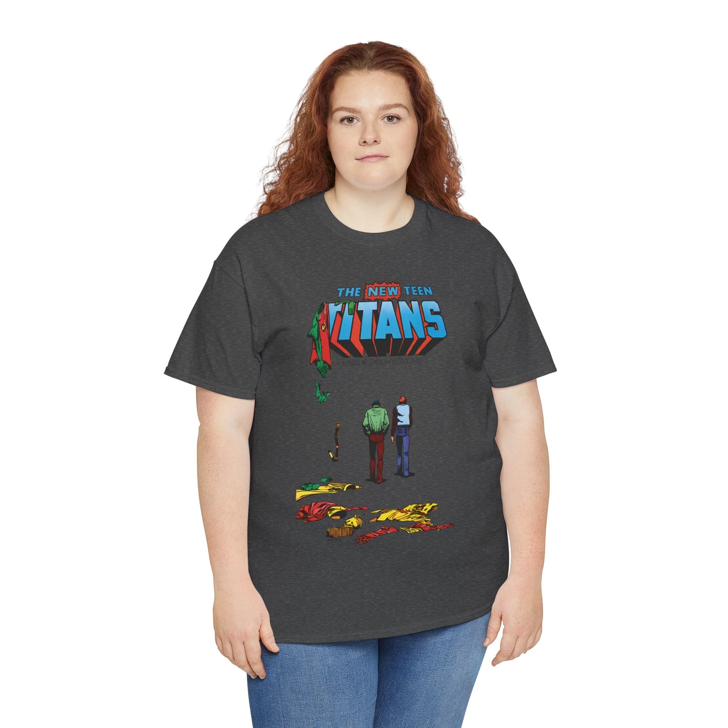 New Teen Titans T-Shirt - George Perez Art - Robin, Kid Flash Quitting - #39 Cover - DC Comics