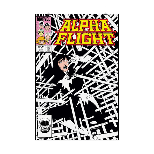 Alpha Flight #3 Rolled Poster - John Byrne Art - Aurora - Marvel Comics - Multiple Sizes Up to 24"x36"