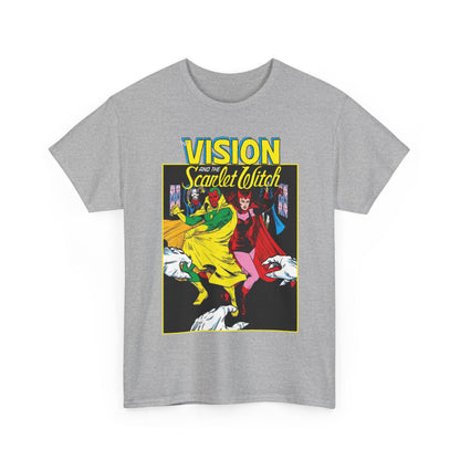 Vision & Scarlet Witch T-Shirt - Avengers Members - 1985 Cover Art - Marvel Comics