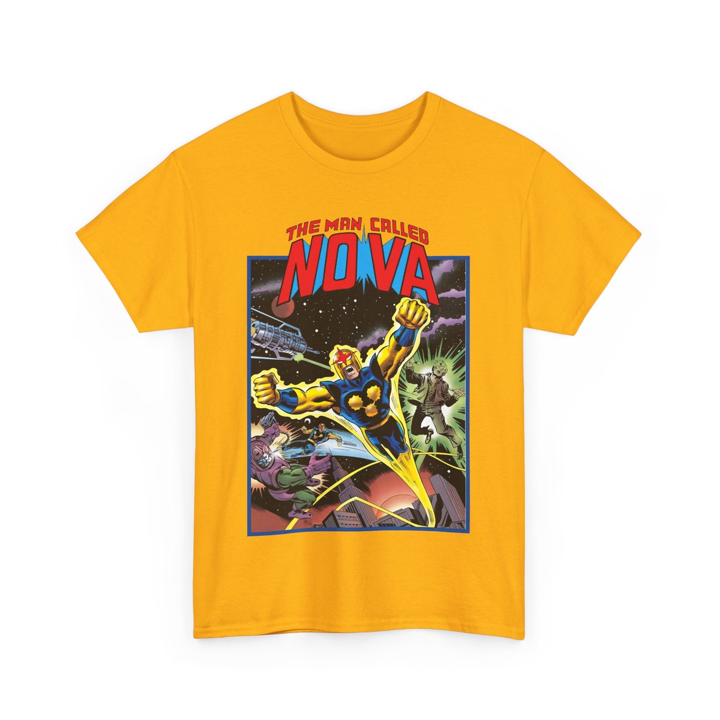 The Man Called Nova T-Shirt - Marvel Comics - Richard Rider - 1970s Comic Series Art - Cosmic Superhero